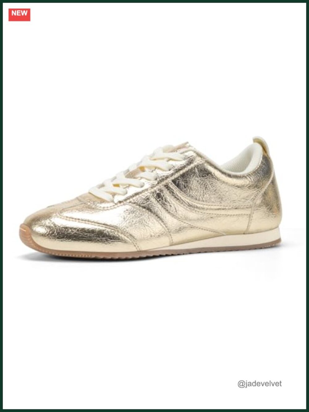 Womens Fashion Sneakers Low Profile Thin Sole PU Leather Lace Up Retro Athletic